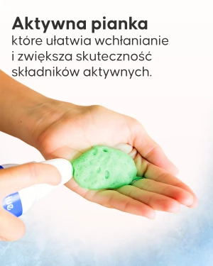 Aplikacja pianki wyszczuplającej Cellublue na uda