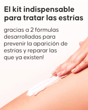 Contenido del pack antiestrías Cellublue aceite y crema reparadora