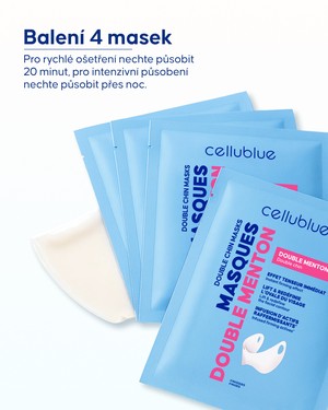 Cellublue liftingová maska na podbradek lifestyle záběr