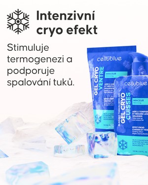 Aplikace nočního zeštíhlovacího krému Cellublue na stehna
