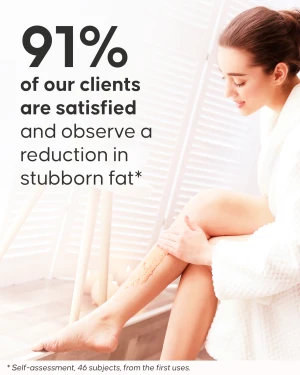 Slimming Caviar application on belly and love handles