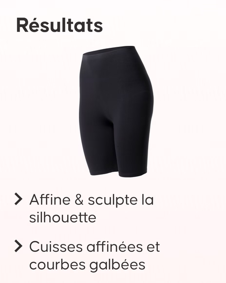 Shorty sculptant Cellublue confort quotidien vue de profil