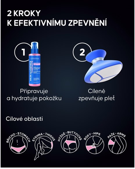EMS přístroj na tělo Cellublue balení a příslušenství