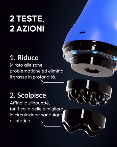 Risultati snellenti prima e dopo con apparecchio Cellublue