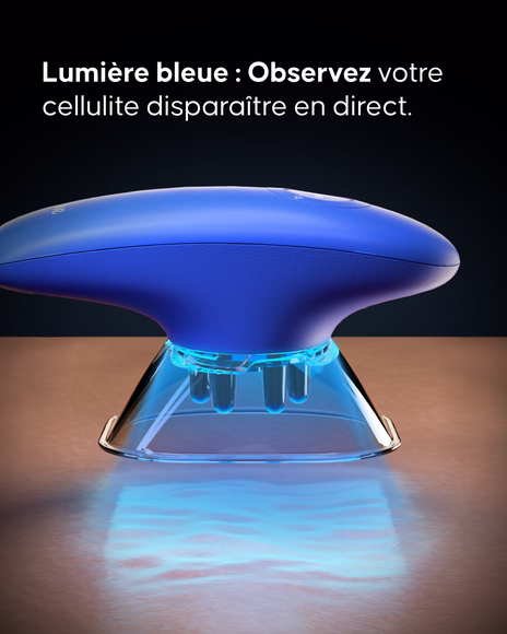 Avant après utilisation ventouse électrique anti-cellulite Cellublue