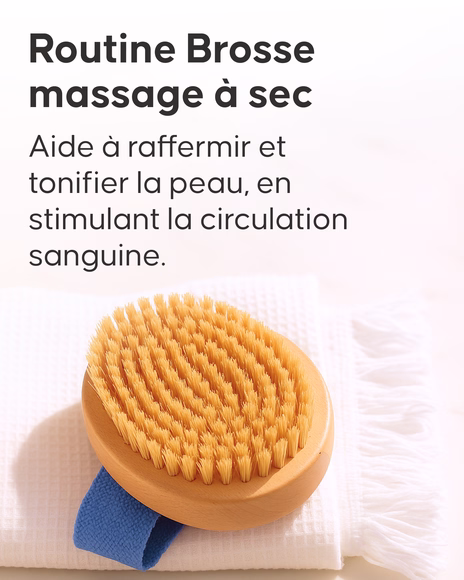 Utilisation de la brosse massage à sec Cellublue sur le corps - 2