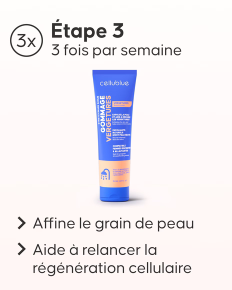 Utilisation quotidienne du Pack Maxi Vergetures Cellublue