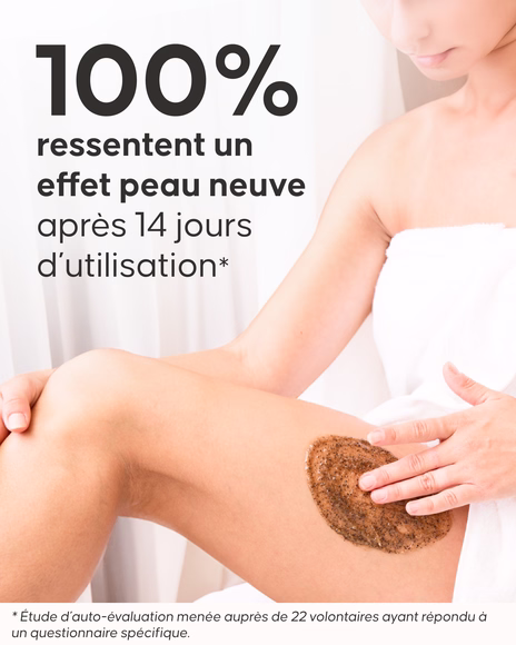 Étape 3 rinçage du gommage anticellulite Cellublue