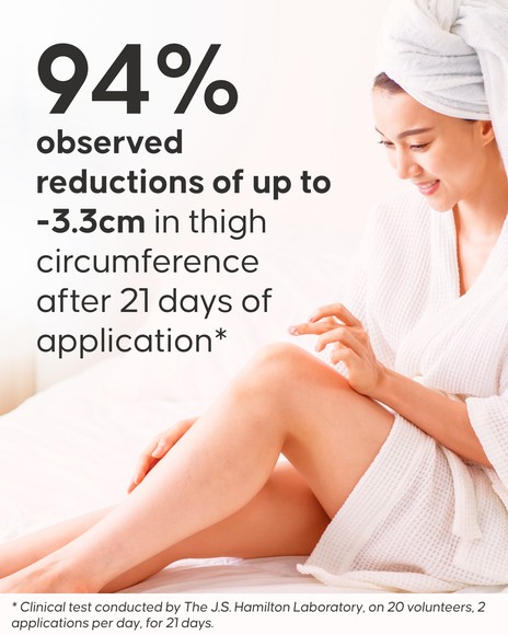 Cellublue cryo gel application on thighs demonstration