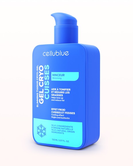 Cellublue Cryo Thigh Slimming Gel front packaging view