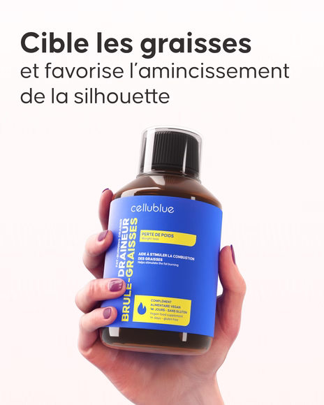 Étape 2 dosage draineur brûle-graisses Cellublue