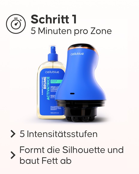Schlankheitsgerät Cellublue Rotationsvibration Detailansicht