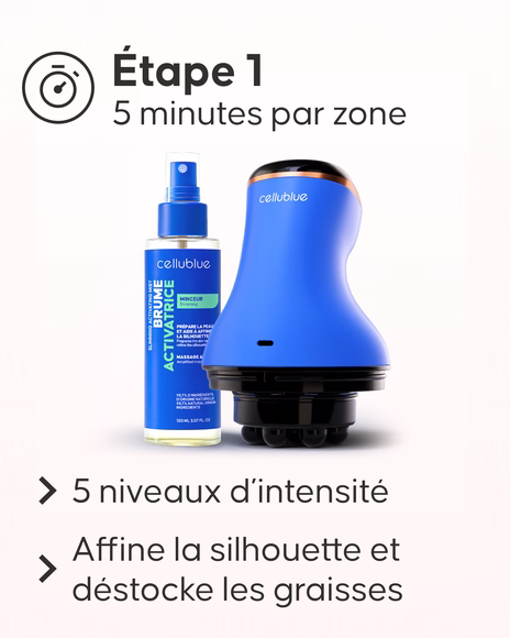 Routine minceur Cellublue étape massage drainant