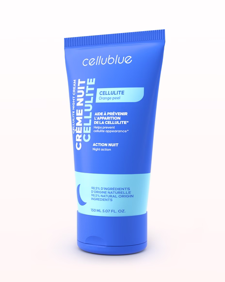 Sérum anti-cellulite Cellublue texture et flacon vue détaillée
