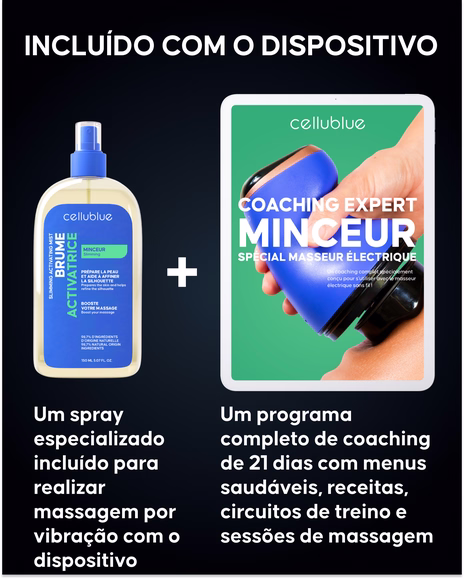 Aparelho de emagrecimento Cellublue em utilização no braço