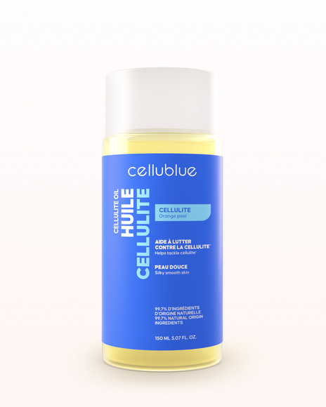 Olejek antycellulitowy Cellublue - butelka z formułą do masażu