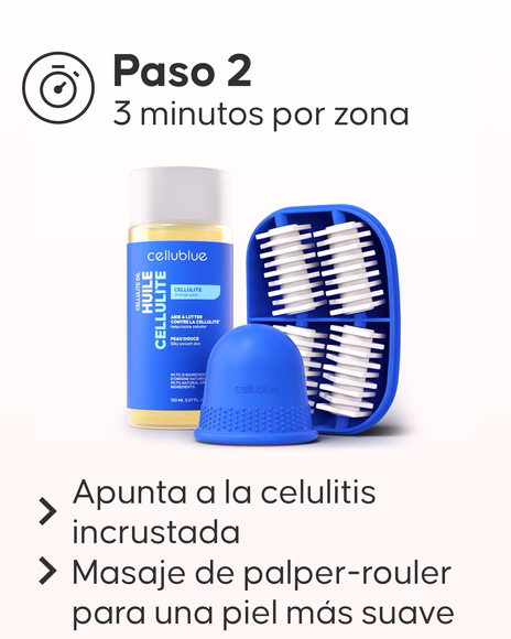 Productos cosméticos anticelulíticos del Pack Maxi Cellublue