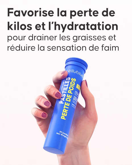 Étape 2 dissolution pastille minceur Cellublue dans l'eau