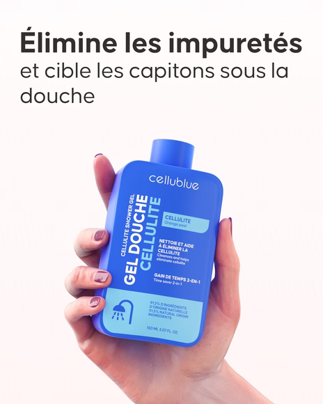 Étape 2 massage palper-rouler avec gel douche Cellublue