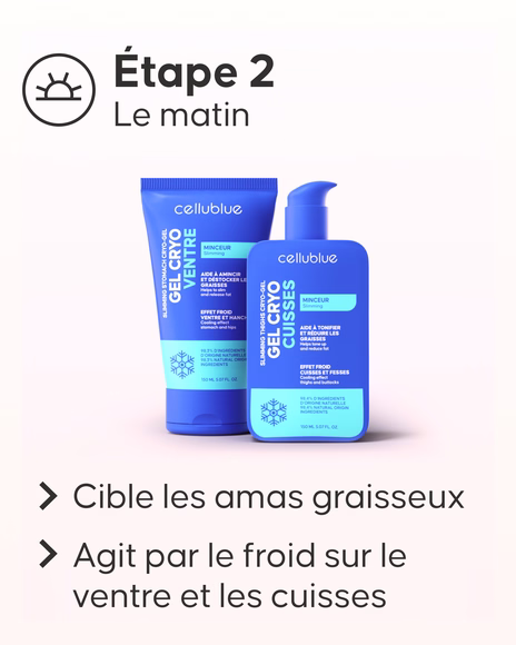 Zones ciblées par le Pack Maxi Minceur Cellublue