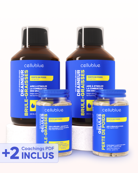 Routine triple action réguler brûler déstocker Cellublue