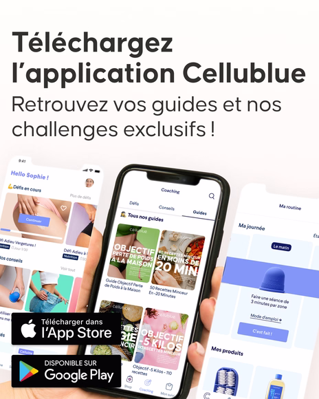 Avant après utilisation du Pack Maxi Minceur Cellublue