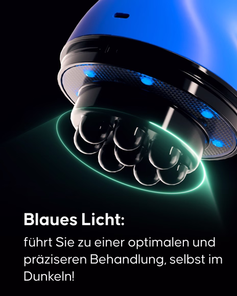 Anwendungsschritte Cellublue kabelloses Schlankheitsgerät