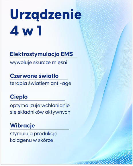 Aplikacja urządzenia EMS Cellublue na linię żuchwy