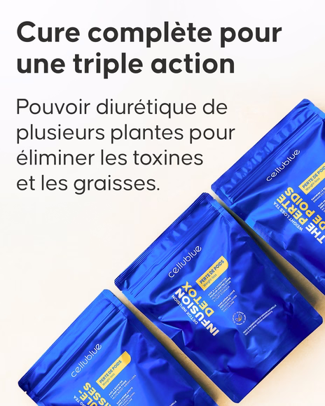 Tasse infusion détox plantes programme Cellublue journée