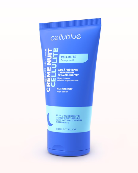 Anti-Cellulite Nachtcreme Cellublue Anwendung auf der Haut