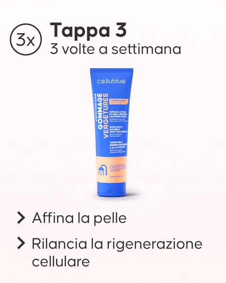 Prima e dopo trattamento Pack Maxi Smagliature Cellublue