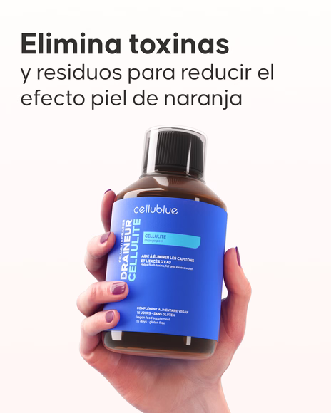 Celldrain drenante Cellublue detalle de ingredientes naturales