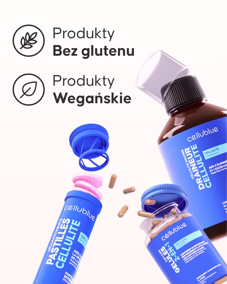 Opakowanie kuracji antycellulitowej Cellublue widok z boku