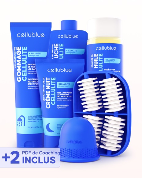 Pack Maxi Cellulite Cellublue conteúdo completo dos 6 cuidados