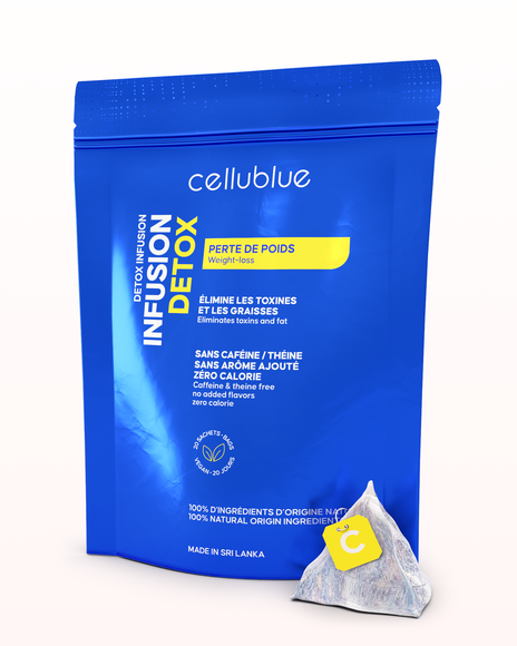 Cellublue Infusion Détox présentation des bénéfices minceur
