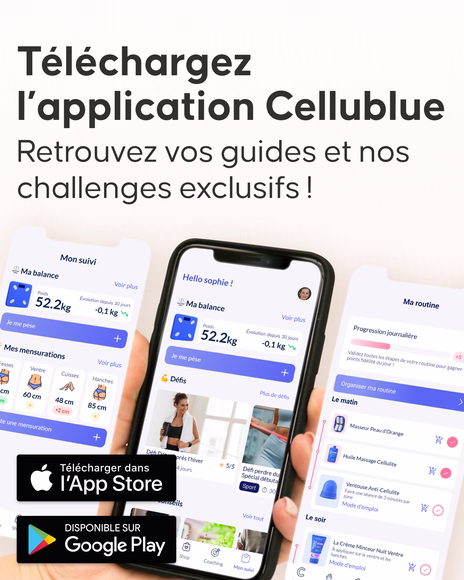 Utilisation de la brosse massage à sec Cellublue sur le corps - 4