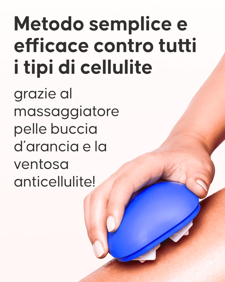 Ventosa anticellulite Cellublue tecnica palper-rouler