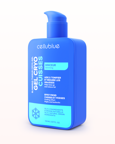 Étape 1 application gel cryo cuisses Cellublue