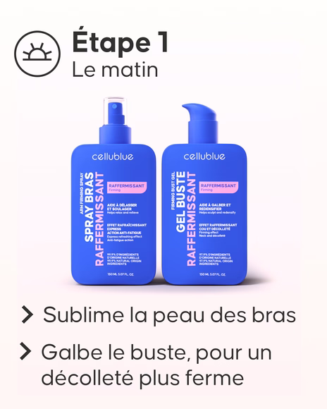 Détail des soins inclus dans le Pack Maxi Raffermissant Cellublue