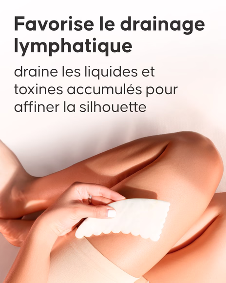Slider bienfaits drainage lymphatique Gua Sha corps