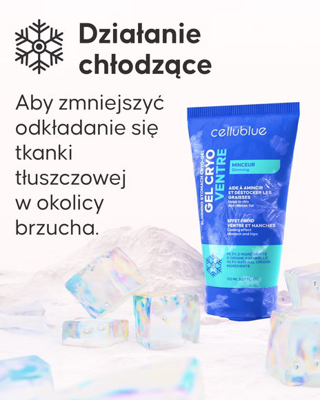 Żel kryo na brzuch z Programu Ventre Plat Cellublue
