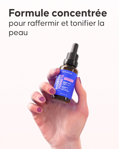 Application du Booster Fermeté mélangé à une crème visage