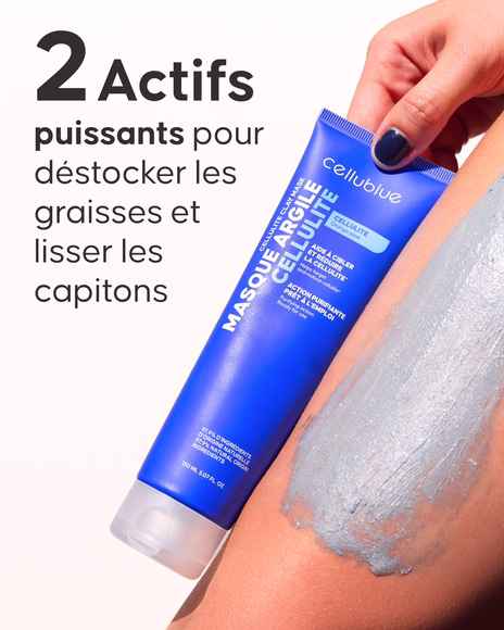 Étape 3 retrait du masque detox cellulite effet purifiant