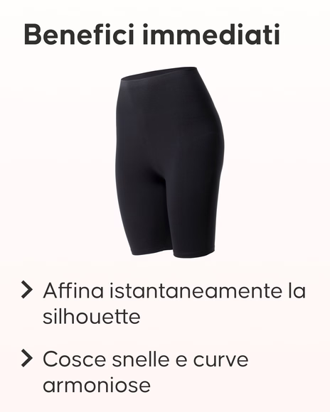 Shorty modellante Cellublue dettaglio compressione intelligente