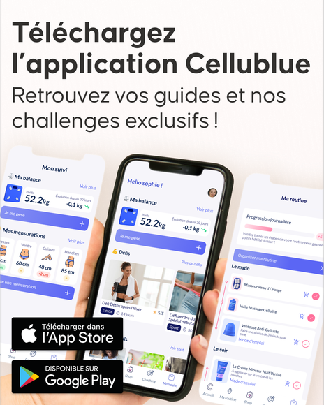 Avant après programme drainage lymphatique Cellublue