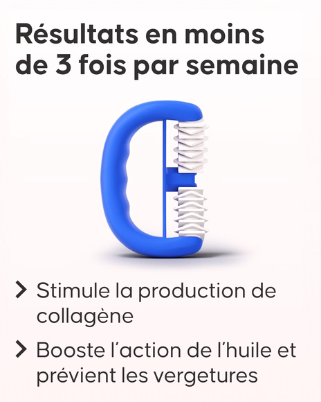 Résultats du rouleau vergetures Cellublue sur la peau