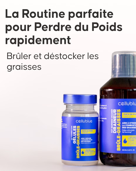 Gélules drainantes et minceur du programme perte de poids Cellublue