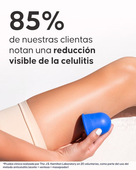 Aplicación de la ventosa CellCup con técnica palpar y rodar