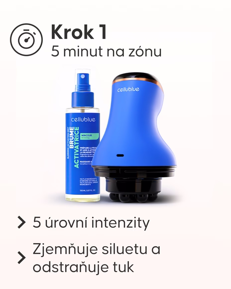Výsledky zeštíhlovací rutiny Cellublue před a po