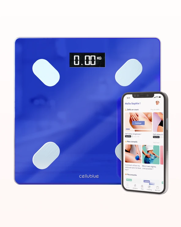 Utilisation de la balance connectée Cellublue au quotidien